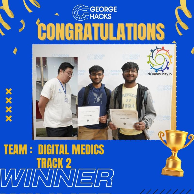 GeorgeHacks 2025 winner with DigitalMedics
