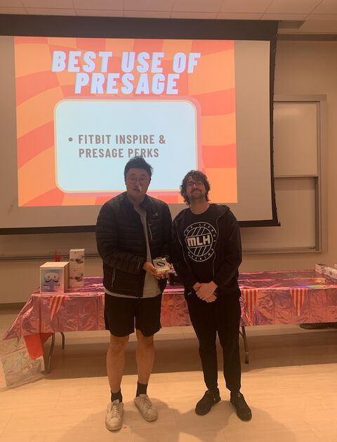 Stevens QuackHacks 2026 winner with MediQuack